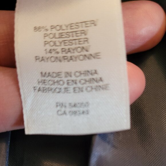 Jones New York Suit Navy Classic Coat/Trench EUC - Picture 7 of 8